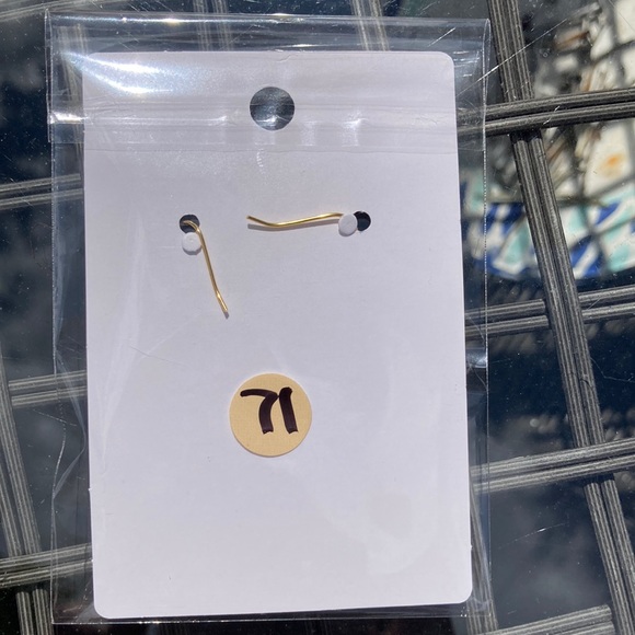 71. “Seashell” earrings. - Picture 2 of 2